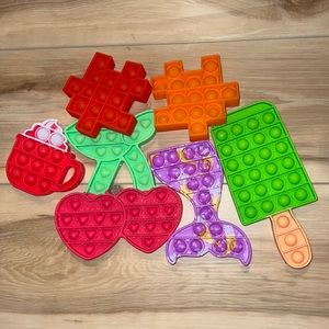 6 Piece Bundle Pop It FIDGET